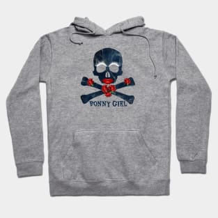 Bonny Pirate Girl, Skull and Crossbones Hoodie